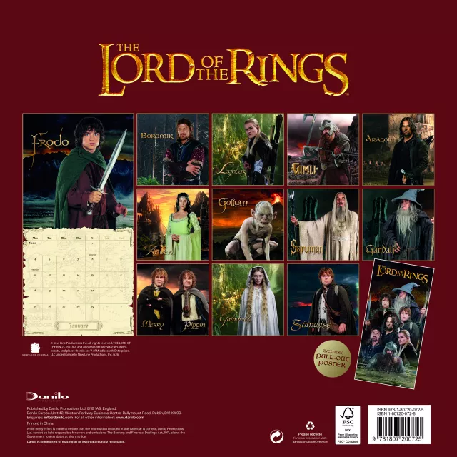 Kalendár The Lord of the Rings 2027