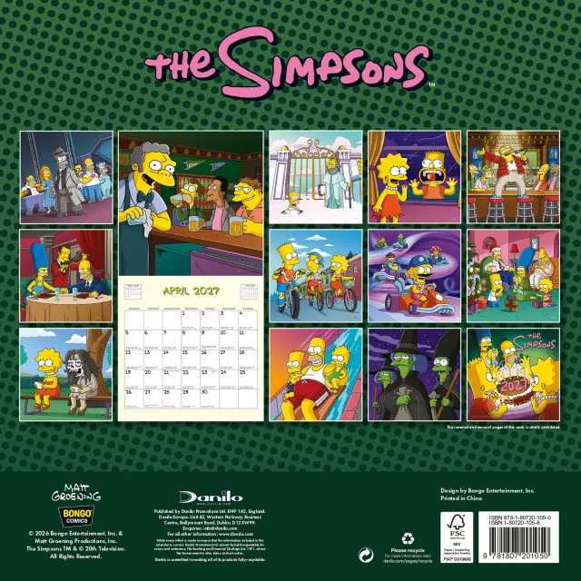 Kalendár The Simpsons 2027
