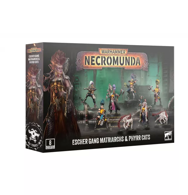 Warhammer: Necromunda - Escher Gang Matriarchs & Phyrr Cats (8 figúrok) - Stolová hra