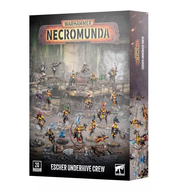Warhammer Necromunda - Escher Underhive Crew (20 figúrok) - Stolová hra
