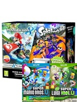 Konzola Nintendo Wii U (čierna) Premium + Mario Kart 8 + Splatoon + New Super Mario Bros U (WIIU)