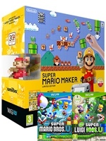 Konzola Nintendo Wii U (čierna) Premium + Super Mario Maker + New Super Mario Bros. U (WIIU)