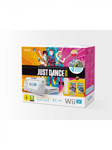 Konzola Nintendo Wii U (biela) Basic (Nintendoland, Just Dance 2014, New Super Mario Bros U, New Super Luigi U) (WIIU)