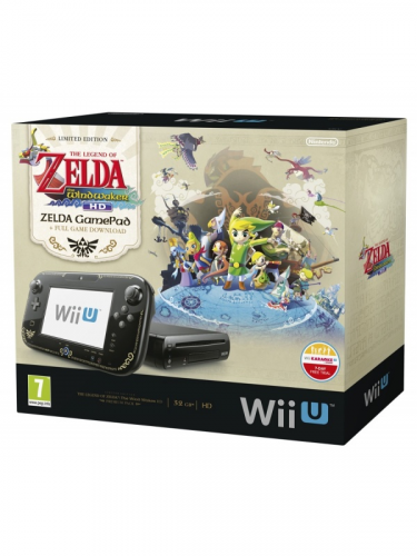 Konzola Nintendo Wii U (čierna) Premium (Limited Edition) + The Legend of Zelda: The Wind Waker HD (WIIU)