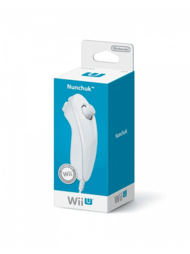 Wii Nunchuk ovládač (biely) (WIIU)