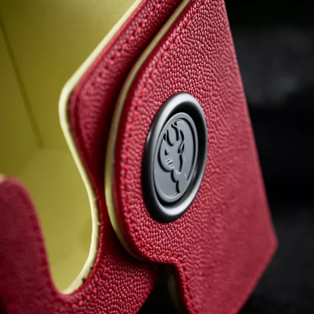 Krabička na karty Dragon Shield - Lock System Dragon Box 100+ - Red & Lemon - Krabičky na karty
