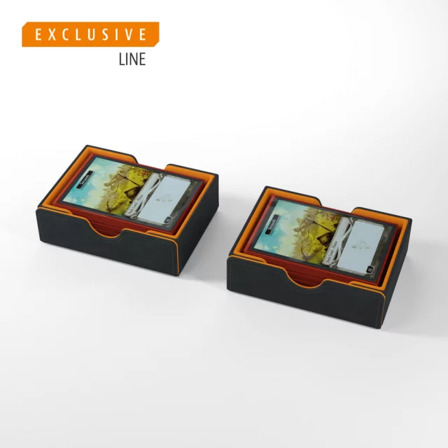 Krabička na karty Gamegenic - Cards Lair 400+ Convertible Black Orange