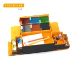 Krabička na karty Gamegenic - Games Lair 600+ Convertible Black Orange 