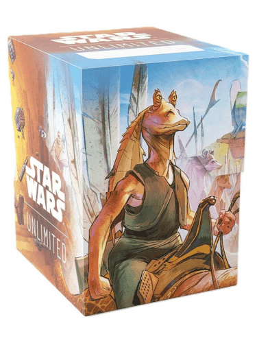 Krabička na karty Gamegenic - Star Wars: Unlimited - Soft Crate - Jar Jar Binks