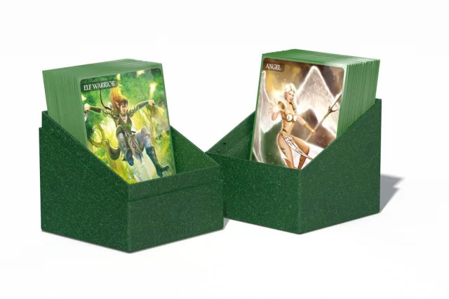 Krabička na karty Ultimate Guard - Boulder Deck Case Return to Earth Green (100+)