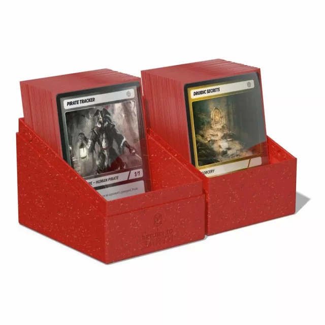 Krabička na karty Ultimate Guard - Boulder Deck Case Return to Earth Red (133+)