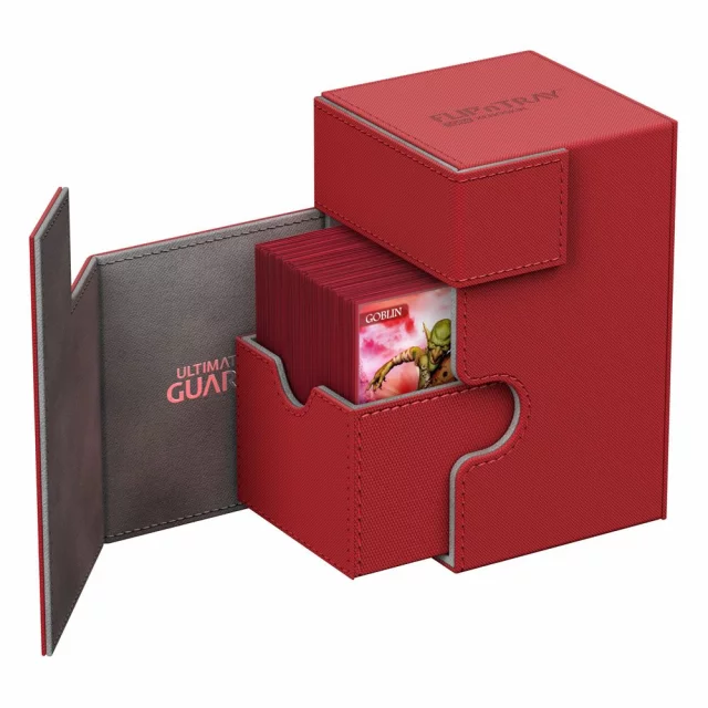 Krabička na karty Ultimate Guard - FlipNTray Deck Case 100+ Standard Size XenoSkin Red
