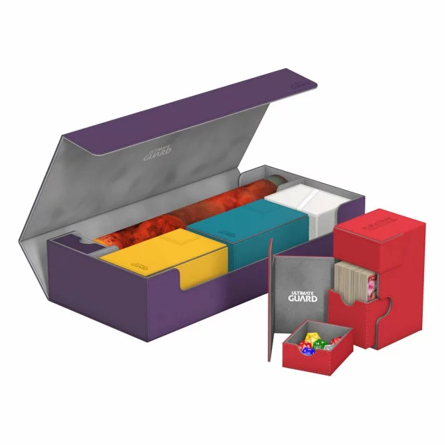 Krabička na karty Ultimate Guard - Superhive 550+ Standard Size XenoSkin Purple