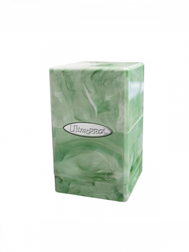 Krabička na karty Ultra Pro - Marble Satin Tower (Lime Green/White)