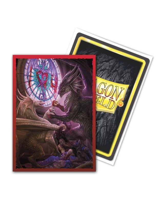 Ochranné obaly na karty Dragon Shield - Brushed Valentine Dragons (100 ks)