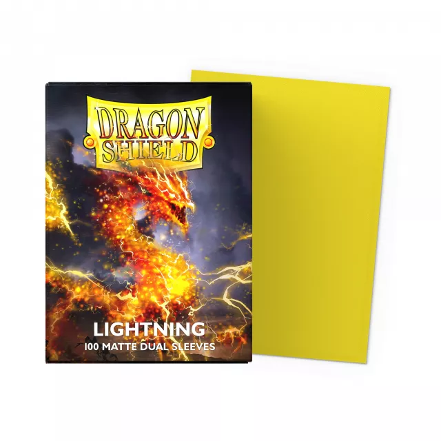 Ochranné obaly na karty Dragon Shield - Matte Dual Sleeves Lightning (100 ks)