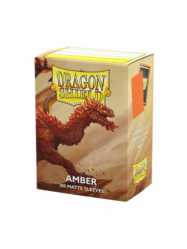 Ochranné obaly na karty Dragon Shield - Standard Sleeves Matte Amber (100 ks)
