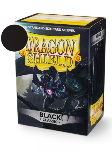 Ochranné obaly na karty Dragon Shield - Standard Sleeves Classic Black (100 ks)