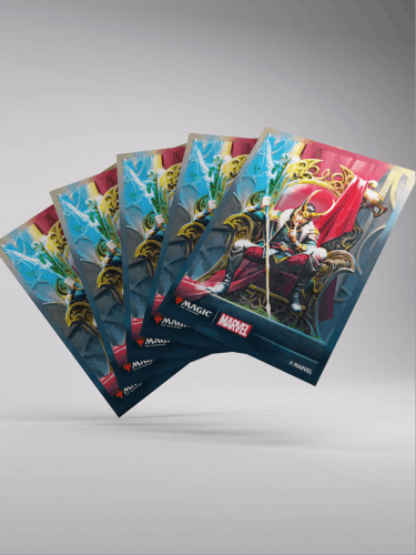 Ochranné obaly na karty Gamegenic - Marvel Super Heroes - Premium Double Sleeving Loki/Doctor Doom (105ks)