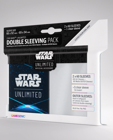 Ochranné obaly na karty Gamegenic - Star Wars: Unlimited Art Double Sleeving Pack Space Blue (2x 60 ks)