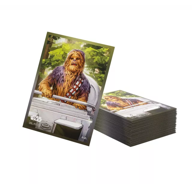 Ochranné obaly na karty Gamegenic - Star Wars: Unlimited Art Sleeves: Chewbacca (80 ks)