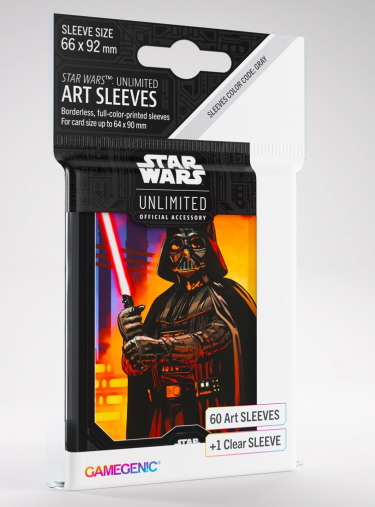 Ochranné obaly na karty Gamegenic - Star Wars: Unlimited Art Sleeves Darth Vader (61 ks)