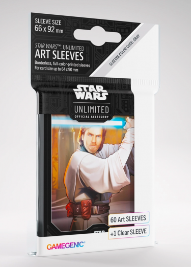 Ochranné obaly na karty Gamegenic - Star Wars: Unlimited Art Sleeves Obi-Wan Kenobi (61 ks)