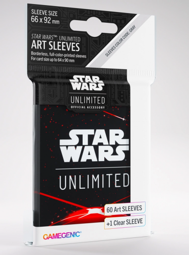 Ochranné obaly na karty Gamegenic - Star Wars: Unlimited Art Sleeves Space Red (61 ks)