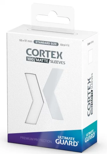 Ochranné obaly na karty Ultimate Guard - Cortex Sleeves Standard Size Matte White (100 ks)