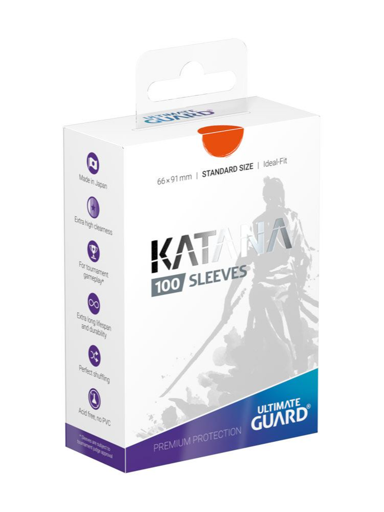 Heo GmbH Ochranné obaly na karty Ultimate Guard - Katana Sleeves Standard Size Orange (100 ks)