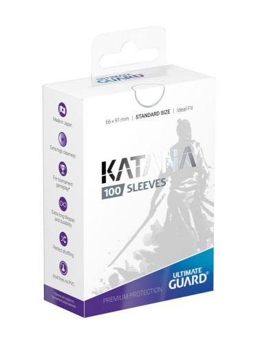 Ochranné obaly na karty Ultimate Guard - Katana Sleeves Standard Size White (100 ks)