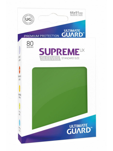 Ochranné obaly na karty Ultimate Guard - Supreme UX Sleeves Standard Green (80 ks)
