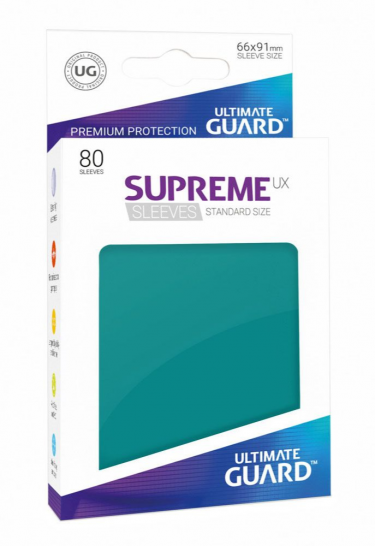 Ochranné obaly na karty Ultimate Guard - Supreme UX Sleeves Standard Petrol Blue (80 ks)