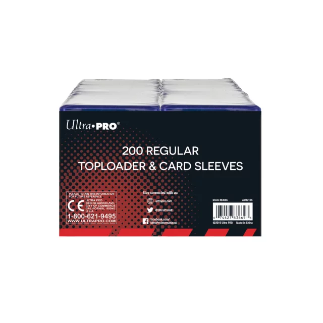 Ochranné obaly na karty Ultra Pro - Regular Toploaders & Card Sleeves (200 + 200 ks)