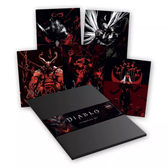Litografia Diablo - Premium Art Set (5 ks) - Plagát