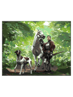 Maľovanie podľa čísel Kingdom Come: Deliverance II - Jindra a Vořech v lese (obraz na plátně)