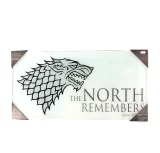Sklenený plagát Game of Thrones - The North Remembers