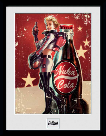 Zarámovaný plagát Fallout: Nuka Cola