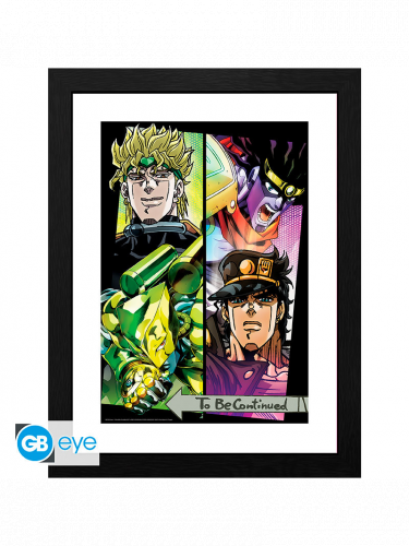 Zarámovaný plagát Jojo's Bizarre Adventure - Dio & Jotaro