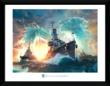 Zarámovaný plagát World of Warships - Dragons