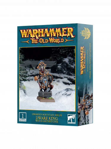 Warhammer The Old World - Dwarfen Mountain Holds - Dwarf King with Oathstone (1 figúrka)