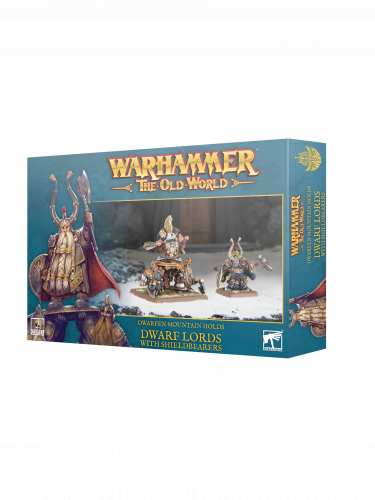 Warhammer The Old World - Dwarfen Mountain Holds - Dwarf Lords with Shieldbearers (2 figúrky)