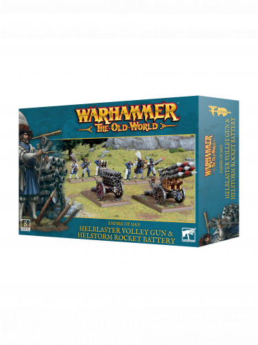 Warhammer The Old World - Empire of Man - Helblaster Volley Gun & Helstorm Rocket Battery (8 figúrok)