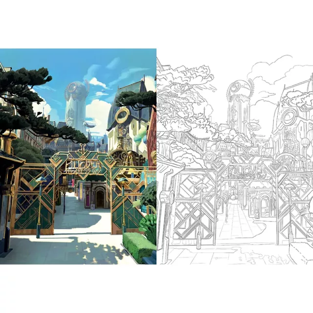 Omaľovánky pre dospelých Arcane: The Official Colouring Book ENG - Kniha