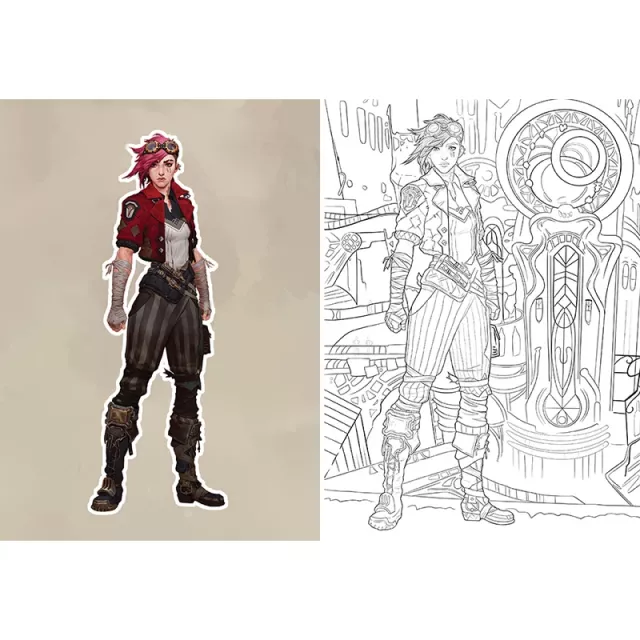 Omaľovánky pre dospelých Arcane: The Official Colouring Book ENG - League of Legends