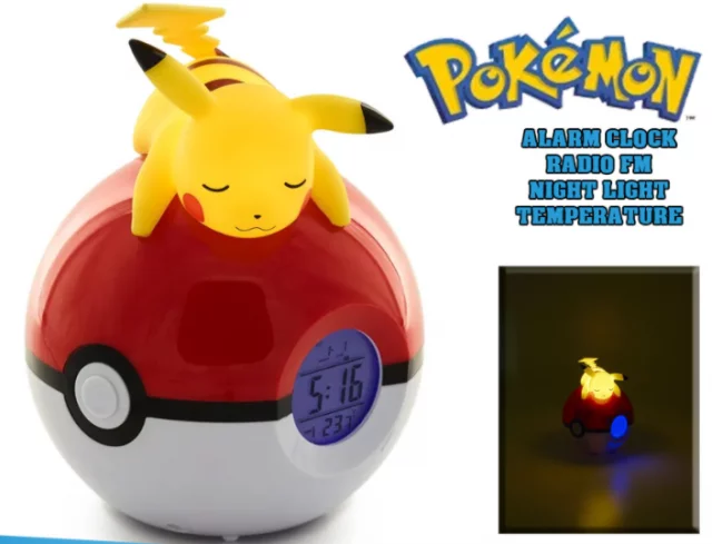 Budík Pokémon - Pikachu (spiaci)