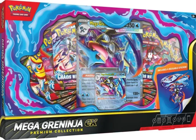 Kartová hra Pokémon TCG – Mega Greninja ex Premium Collection - Zberateľská kartová hra TCG