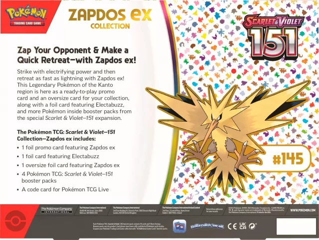 Kartová hra Pokémon TCG: Scarlet & Violet 151 - Zapdos ex Collection