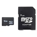 Micro SDHC 16GB + SD adaptér