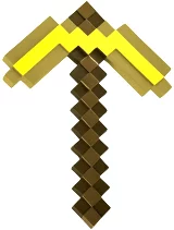  Replika zbraně  Minecraft - Gold Pickaxe (50 cm)